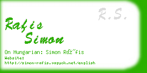rafis simon business card